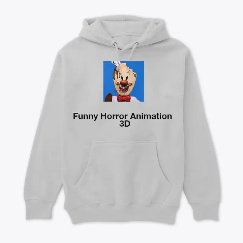 Funny Horror Animation  Pullover Hoodie